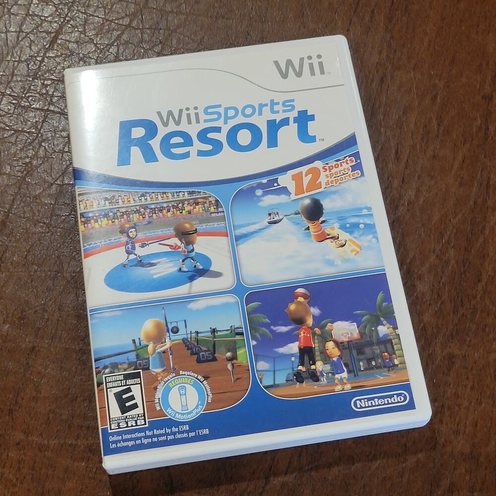 Nintendo Wii Sports & Wii Sports Resort 2 Game Disc Bundle Complete